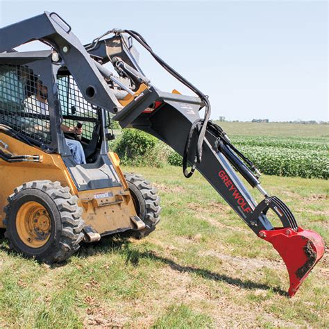 diggingup stump with a skid steer attachments backhoe|Stump Bucket for Skid Steers .